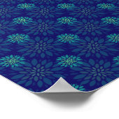 Blumenmusterplakat Poster (Ecke)