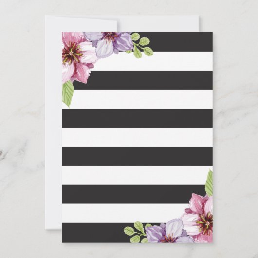 Blumenmütter am Tag des Brunch Einladung (Rückseite)