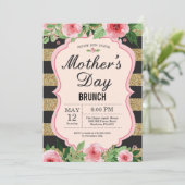 Blumenmütter am Tag Einladung (Stehend Vorderseite)