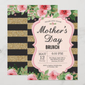Blumenmütter am Tag Einladung (Vorne/Hinten)