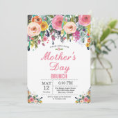 Blumenmütter am Tag Einladung (Stehend Vorderseite)