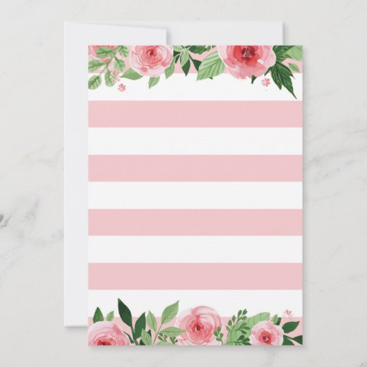 Blumenmütter am Tag Einladung (Rückseite)