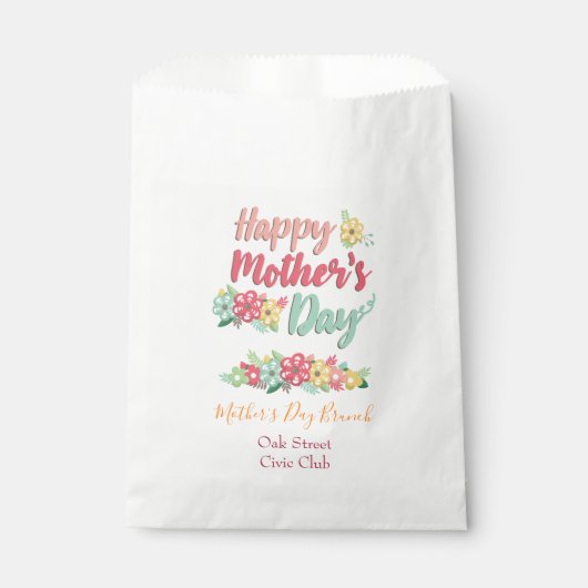Blumenmütter-Brunch Geschenktütchen (Vorderseite)