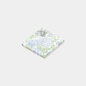Blumenmutter der Bride Modern Script Blue Rose Post-it Klebezettel (angewinkelt)