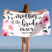 Blumenmutter der Personalisierten Hochzeit Strandtuch