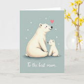 Blumenmütter lieben Cub-Karte Karte (Gelbe Blume)