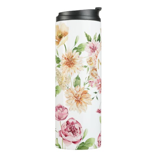 Blumenmutter-Tag Geschenk Mama Tumbler Thermosbecher (Nach links gedreht)