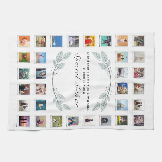 Blumenmütter Tagesfotomaterial Geschirrtuch (Horizontal)