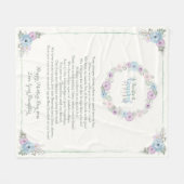 Blumenmutter-Tagesgedicht-Fleece-Decke für Fleecedecke (Vorderseite (Horizontal))