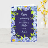 Blumenmutter und Vaterjubiläum Karte (Gelbe Blume)