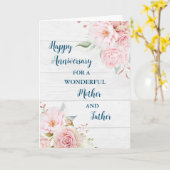 Blumenmutter und Vaterjubiläum Karte (Gelbe Blume)