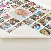 BlumenmUTTER Wir Liebe Sie FotoCollage White Sherpadecke (3/4)
