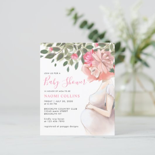 Blumenmütterschaft Schwangere Mama Mutter Kinderdu (Stehend Vorderseite)