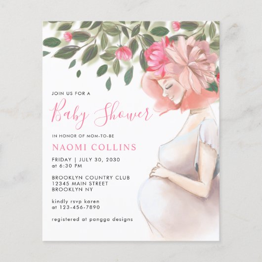 Blumenmütterschaft Schwangere Mama Mutter Kinderdu (Vorderseite)