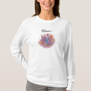Blumenmuttertagsmuster T-Shirt