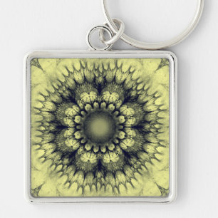 Blumenmystische Ornamente Schlüsselanhänger