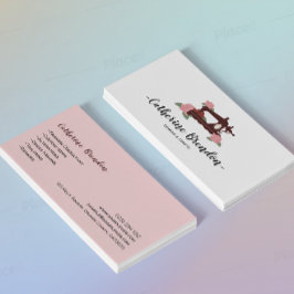 Blumennähmaschine Schöne Seamstress Visitenkarte