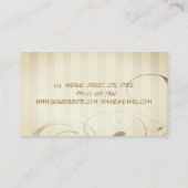 Blumennähmaschine Visitenkarte (Rückseite)