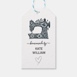 Blumennähmaschinenbekleidung Geschenkanhänger