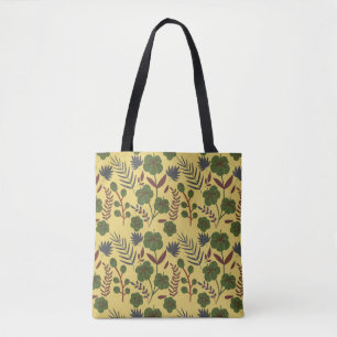 Blumennahmer Muster Blumen und Schmetterlinge Tasche