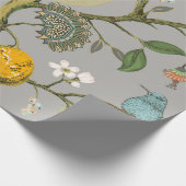 Blumennahmloses Muster. Botanischer Geschenkpapier (Ecke)