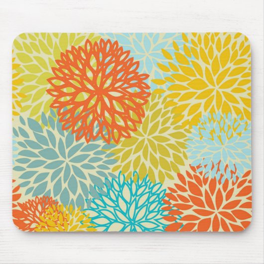 Blumennahmloses Muster Mousepad (Vorne)