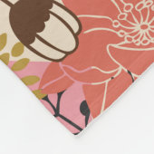 Blumennahtlos Vintages Musterdesign. Fleecedecke (Ecke)