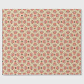 Blumennahtlos Vintages Musterdesign. Geschenkpapier (Flach)