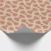 Blumennahtlos Vintages Musterdesign. Geschenkpapier (Ecke)