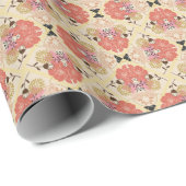 Blumennahtlos Vintages Musterdesign. Geschenkpapier (Rolleneckpunkt)