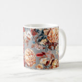 Blumennahtloses Muster, Hintergrund im Jugendstil Kaffeetasse (VorderseiteRechts)