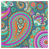 Blumennahtloses Muster II paisleys + Ihre Ideen Stoff (Nahaufnahme)