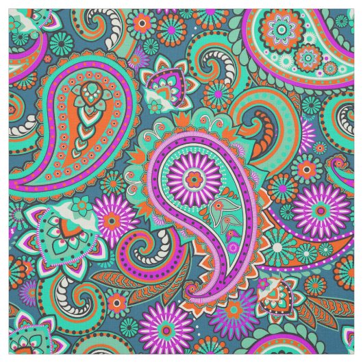 Blumennahtloses Muster II paisleys + Ihre Ideen Stoff (Muster)