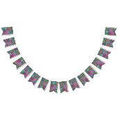 Blumennahtloses Muster II paisleys + Ihre Ideen Wimpelkette (Alle)