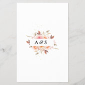 Blumenname, die Liebe Song Dusche Spielkarte Flyer (Hinten)