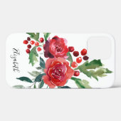 Blumenname für Wasserfarben Case-Mate iPhone Hülle (Rückseite (Horizontal))