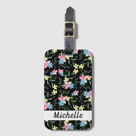 Blumenname Gepäckanhänger (Vorderseite Vertikal)