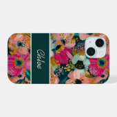 Blumenname iPhone 15 Hülle (Rückseite (Horizontal))