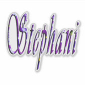 Blumenname Stephani, Aufkleber (Vorderseite)