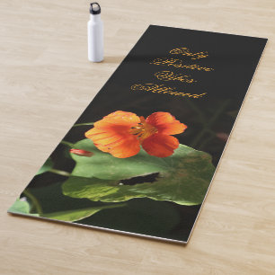 Blumennasturtium Inspiration Yogamatte
