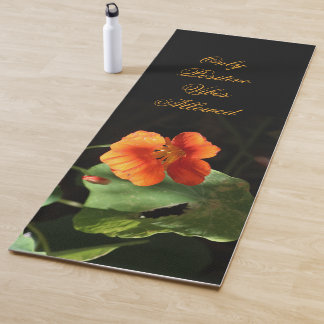 Blumennasturtium Inspiration Yogamatte