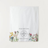 Blumennatur Pop Up Shop Tischläufer Unterschrift Wandteppich (Vorderseite)