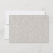 Blumenneutrale Hochzeit Dankeskarte (Rückseite)