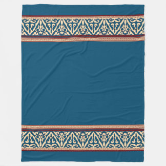 Blumennomadische Zentralasiatische Fleece-Blanket Fleecedecke