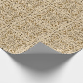 Blumennostalgie: Klassischer Vintager Hintergrund. Geschenkpapier (Ecke)