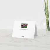 Blumennotecard Karte (Rückseite)