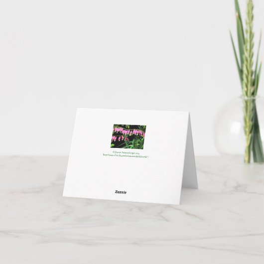 Blumennotecard Karte (Rückseite)