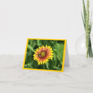 BlumenNotecard mit Biene auf Guillardia Karte