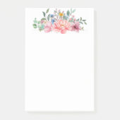 Blumennoten Post-it Klebezettel (Vorderseite)