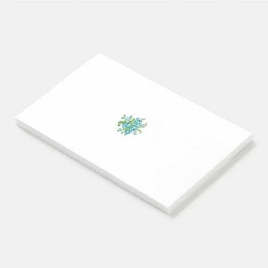 Blumennoten und farbige Post-It-Notes | Niedlich u Post-it Klebezettel (angewinkelt)